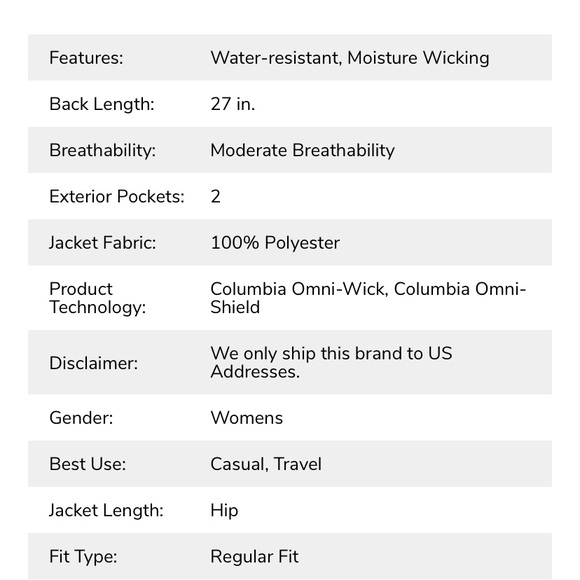 NWT Columbia “Northern Comfort II” jacket - Picture 4 of 8